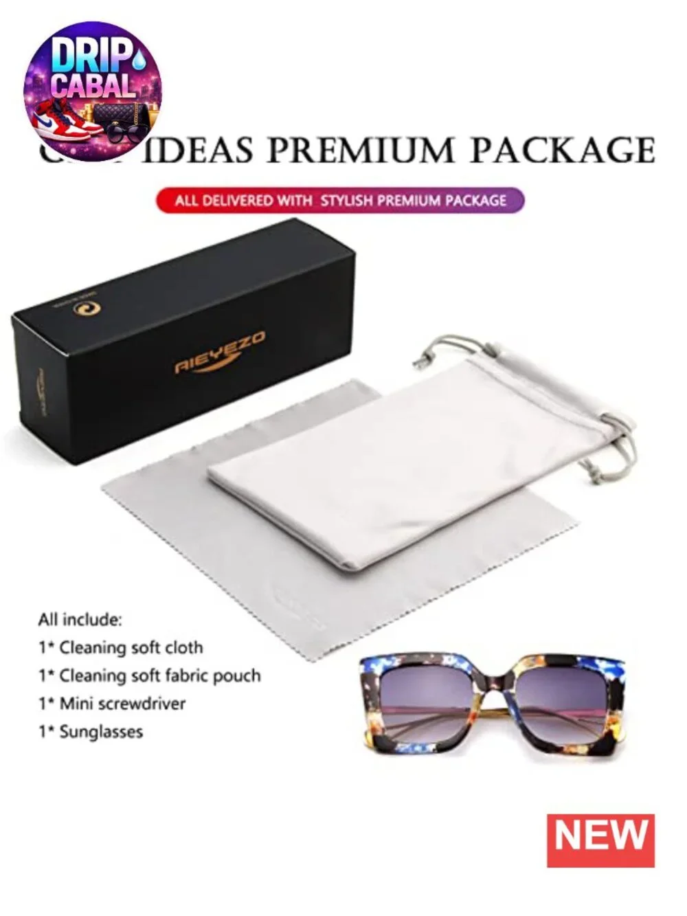 Oversized Square Sunglasses for Women UV400 Protection Retro Metal Frame